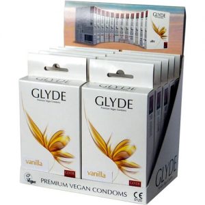 Glyde Ultra Vanilla Flavour Vegan Condoms 10 Pack