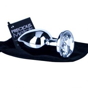 Precious Metals Silver Anal Plug - Small