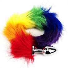 Furry Fantasy Rainbow Tail Butt Plug