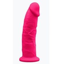 9" Realistic Silicone Dual Density Dildo with Suction Cup Pink